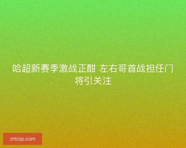 哈超新赛季激战正酣 左右哥首战担任门将引关注
